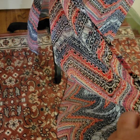 Love‎ Ryan Zig Zag Stripe Elastic Waist Spaghetti Strap Keyhole Maxi Dress - S - Picture 4 of 5